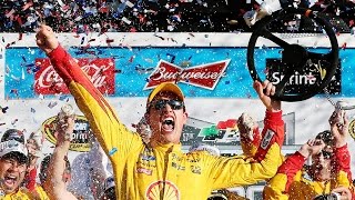 Logano celebrates DAYTONA 500 in Victory Lane [upl. by Enelrak461]