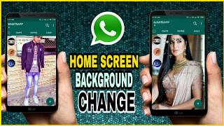 Fm Whatsapp me home screen photo kaise Lagaye  How to Change whatsapp background  fmWhatsapp [upl. by Greeson]