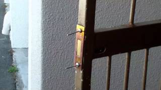 Installing a Security Gate Lock [upl. by Steinke313]