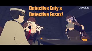 Detective Enty and Essex interrogate Shikikan  Azur Lane azurlane [upl. by Aidnic]