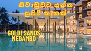 මීගමුවේ රත්තරන් වැල්ල  Goldi sands hotel Negambo  Sri lankan best hotels [upl. by Dwinnell207]