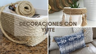 DECORACIONES FACILES CON YUTE [upl. by Hoag467]