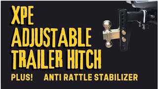 XPE Adjustable Trailer Hitch Installation amp AUTMATCH Hitch Tightener Anti Rattle Stabilizer Install [upl. by Tiena]