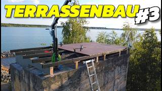 TERRASSE mit GEHEIMFACH selber bauen für den Leuchtturm 😱 3 [upl. by Ais]