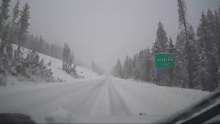 LIVE  Driving through the snow in Northern California [upl. by Rind373]