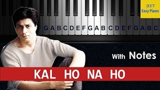 easy piano songs hindi kal ho na ho [upl. by Eeralav]