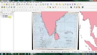 Georeferencing of old India maps or Toposheets in QGIS [upl. by Cirri66]