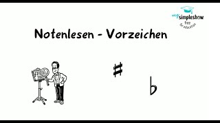 Musiktheorie Notenlesen und Vorzeichen [upl. by Cozza905]