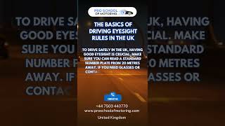 The Basics of Driving Eyesight Rules in the UK drivingtestsuccess drivingexam drivingschooluk [upl. by Mcnair]