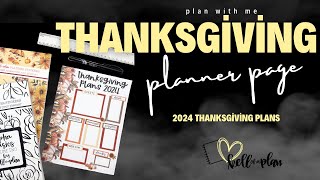 Plan with Me Thanksgiving Plans [upl. by Ahsyla828]