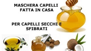 Maschera capelli al miele fatta in casa  Preparazione applicazione e risultato [upl. by Kuhn]