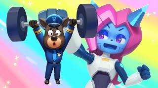 Police and Robot Antel  Funny Adventure  Safety Rules for Kids  Sheriff Labrador [upl. by Asiulana]