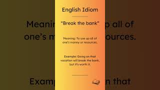 English Idiom with example 🗝️ Language Mastery in Minutes 🔍 shorts shortvideo english [upl. by Eniluqaj685]