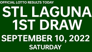 Stl Laguna results today September 10 2022 1ST DRAW [upl. by Ashlen]