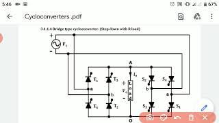 Ep4 Cycloconverters  single phase to single phase Bridge type step down cycloconverter [upl. by Eiznil]