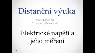 Elektrický proud a jeho měření [upl. by Dnalyr]