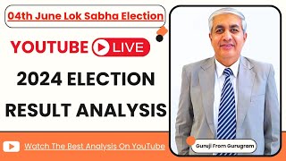 YouTube Livestream200pm 4th June  Live Election Result Analysis  Guruji From Gurugram [upl. by Dumanian]