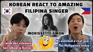 Korean React to Amazing Filipina Singer Morissette Amon  I’ve got goosebumps [upl. by Redleh]