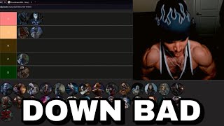 DBDs Most DOWN BAD Tier List [upl. by Andras]