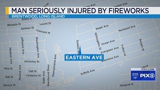 Man loses hand from firework explosion on LI police [upl. by Deery]