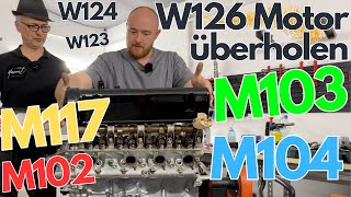 W126  W124  W123 Mercedes Motoren überholen bei Mozart Car Classics [upl. by Yenittirb]