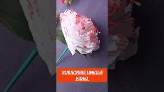 Tissu paper se bnaye beautiful white rose trending diy shortfeed viralvideo craft video [upl. by Alva]