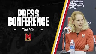 Maryland Womens Basketball  Post Game Press Conference  Towson [upl. by Sorce105]