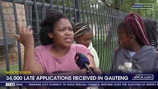 Back To School  34000 late applications received in Gauteng [upl. by Kean934]