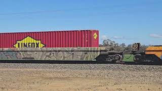 3XM4 PN Steelie  intermodal Spencer Jnc SA to Melbourne VIC 1200 18924 Nuggety Hill VIC [upl. by Fraya863]