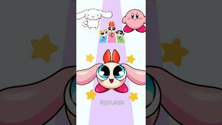 Cinnamoroll powerpuff girls kirby sanrio cinnamoroll powerpuffsgirls kirby cute drawing art [upl. by Alburga]