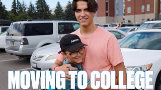 MOVING OUR 14YEAROLD SON INTO COLLEGE EARLY EMOTIONAL FULL FAMILY GOODBYE [upl. by Ranitta]