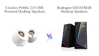 Creative Pebble vs Redragon GS520 Desktop Speakers Review 🎵🔊 [upl. by Neliac217]