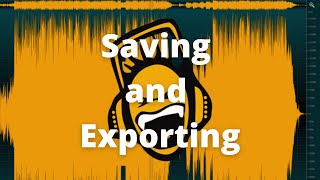 ocenaudio  13  Saving and Exporting [upl. by Ariik]