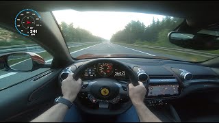 Ferrari GTC4Lusso acceleration 0 to 344 kmh [upl. by Eisyak]