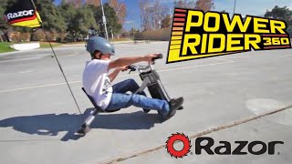 Razor Power Rider 360 Triciclo Eléctrico Niños Derrapar 8 [upl. by Noraa]