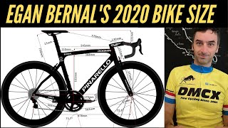 EGAN BERNAL 2020 PINARELLO Bike Size [upl. by Weed]