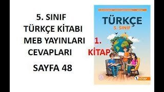 5 Sınıf Türkçe Ders Kitabı Cevapları Sayfa 48 Meb Yayınları 20242025 [upl. by Sexton826]