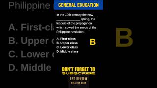 GEN ED Review Questions 6364 letreview [upl. by Sherburn335]