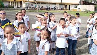 Canción La bandera de Colombia interpretada por los estudiantes de 0º1 y 0º2 IEdeJesus [upl. by Pacificas861]