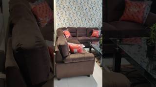 Nilkamal L Section Sofa  Rebecca Corner Sofa Choco Brown Colour  Nilkamal Showroom Tirupati [upl. by Trevlac]