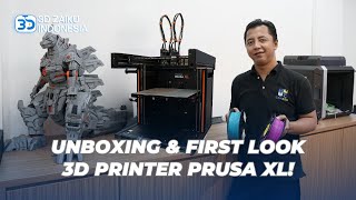 UNBOXING PRUSA XL 3D PRINTER MULTICOLOR BESAR amp CEPAT [upl. by Nitas531]