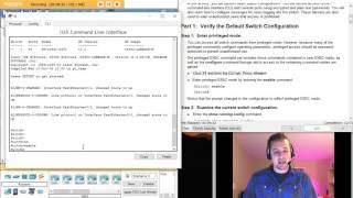 2233 Packet Tracer  Configuring Initial Switch Settings [upl. by Lietman]