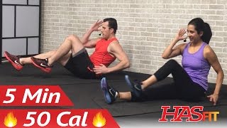 5 Min Lower Ab Workout for Women amp Men  5 Minute Abs Lower Abs Belly Fat Flattener Stomach Workout [upl. by Adlei807]