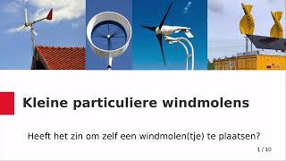 Kleine particuliere windmolens voor thuis [upl. by Thatcher540]