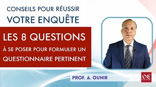 Enquête par questionnaire  8 questions à se poser pour formuler un questionnaire pertinent [upl. by Niloc]