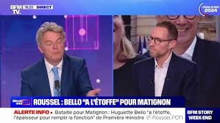 Fabien Roussel invité de BFMTV NouveauFrontPopulaire [upl. by Lonnard722]