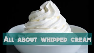 whipped cream making storagefreezing and defrosting whipped cream icecream [upl. by Eednas]