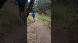 Testing my helmat on the last day of school holidays bikejumps mtb new helmat silverback bikes [upl. by Harpole919]