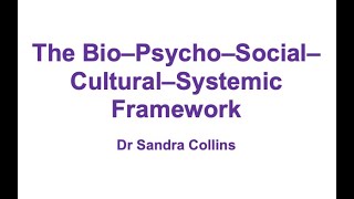 The BioPsychoSocialCulturalSystemic Framework [upl. by Amaral]