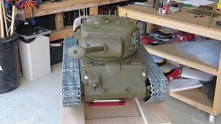 16 scale Armortek M26 Pershing RC Tank build Vid 24I complete the electronics and do a test run [upl. by Shanie]